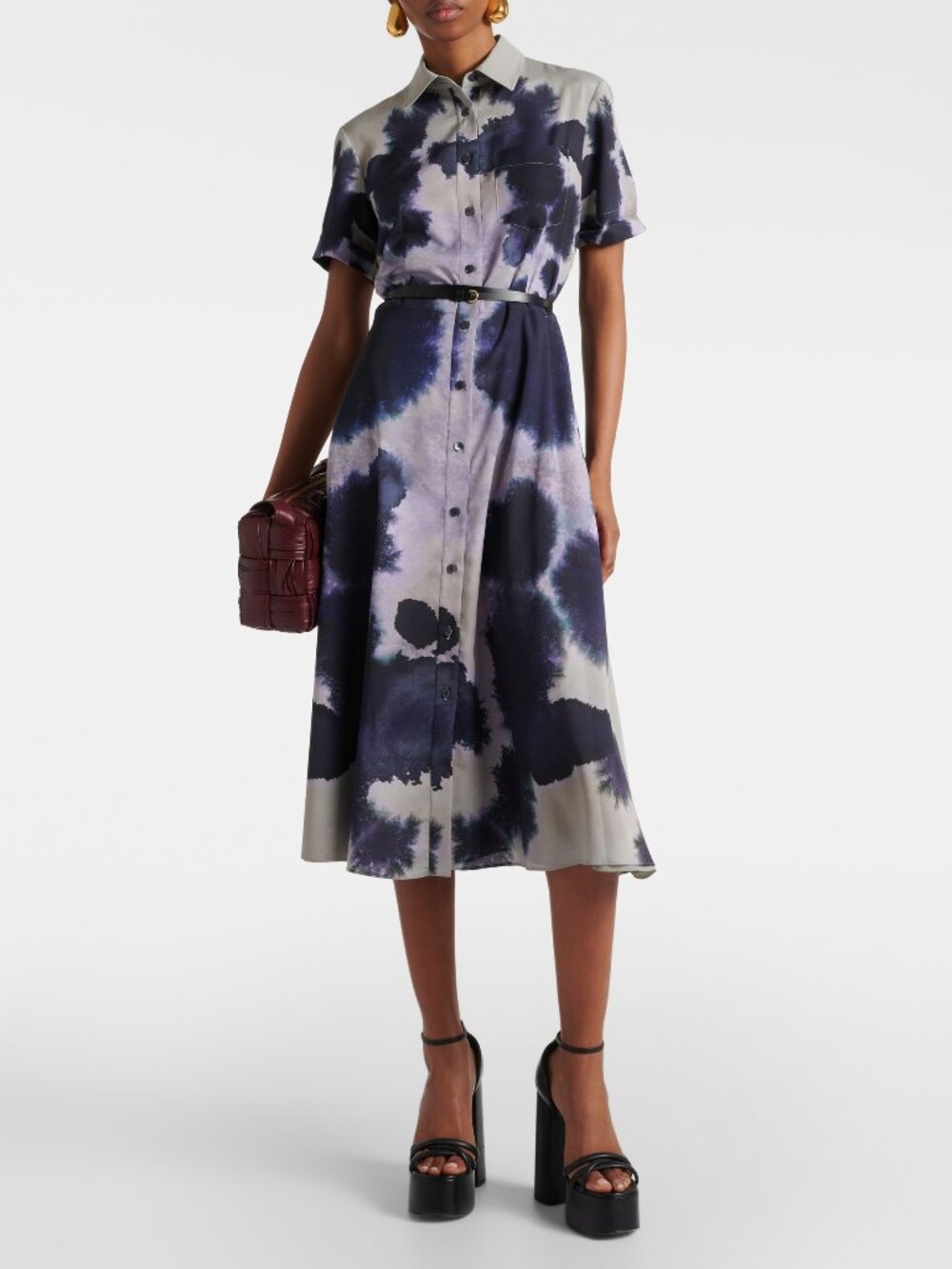 Altuzarra  Tie-Dye Print Midi Length Dress  Green | Size: XL | US14, FR46